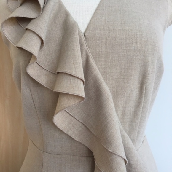 SOLD Calvin Klein Front Ruffle Dress, Size 10 - Picture 6 of 6